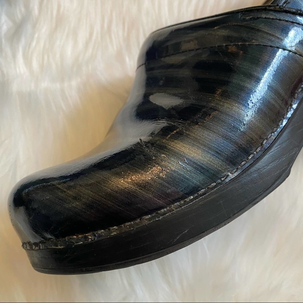 Dansko clog slip on shoes galaxy blue green sz 40 - Picture 5 of 12